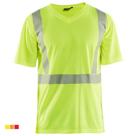 High Vis "V" nyakú UV védős póló 3386-1013-3300