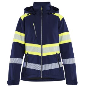   Női jól láthatósági téli softshell kabát 3 rétegű 4406-2513-8933