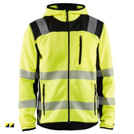 Kötött pulóver softshell betéttel High Vis 4923-2120-3399